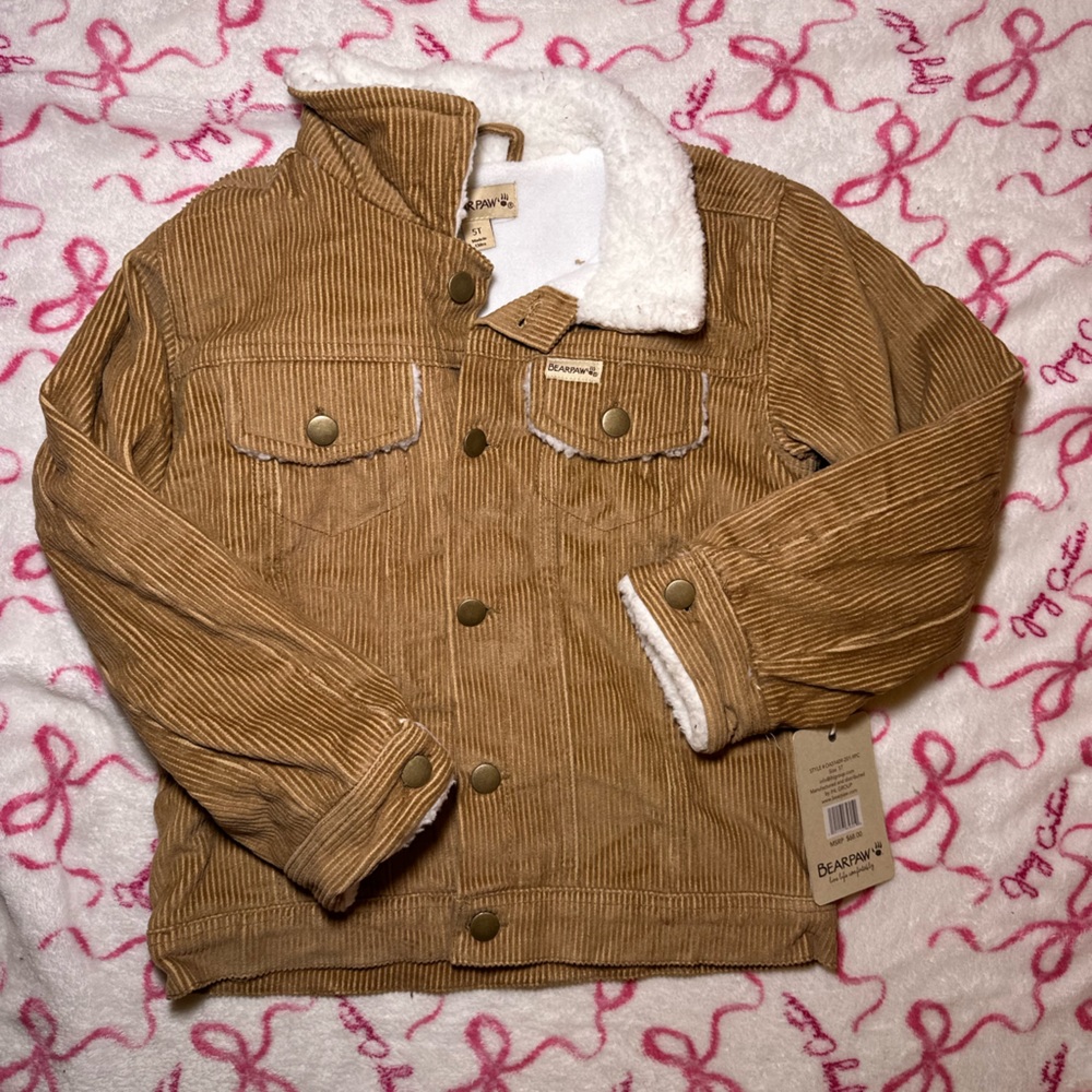 NWT Brown bearpaw jacket size 5t